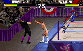 Screenshot Thumbnail / Media File 1 for WWF Wrestlemania The Arcade Game (1995)(Acclaim Entertainment)
