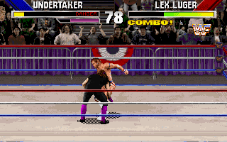 Screenshot Thumbnail / Media File 1 for WWF Wrestlemania The Arcade Game (1995)(Acclaim Entertainment)