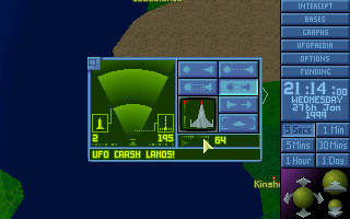 Screenshot Thumbnail / Media File 1 for X Com Ufo Defense (1994)(Mythos Games)(Rev1)