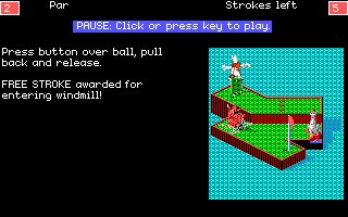 Screenshot Thumbnail / Media File 1 for Zany Golf (1988)(Electroni Arts)