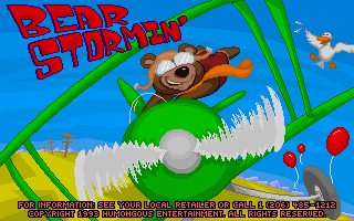 Screenshot Thumbnail / Media File 1 for Bear Stormin' (DOS)