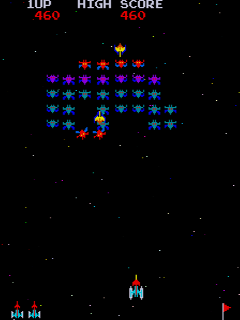 Screenshot Thumbnail / Media File 1 for Galaxian (Taito)