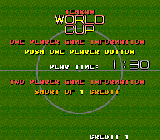 Screenshot Thumbnail / Media File 1 for Tehkan World Cup (set 3, bootleg)