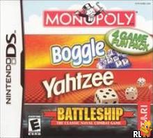 4 Game Fun Pack - Monopoly + Boggle + Yahtzee + Battleship (U)(Trashman) Box Art