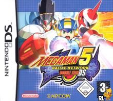 MegaMan Battle Network 5 - Double Team DS (E)(Trashman) Box Art