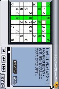 DS Puzzler - NumPlay Fan & Oekaki Logic (J)(WRG) Screen Shot