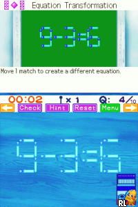 Matchstick - Puzzle by DS (Zen Series) (E)(EXiMiUS) Screen Shot