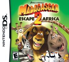 Madagascar - Escape 2 Africa (U)(OneUp) Box Art