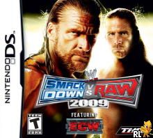 WWE SmackDown vs Raw 2009 featuring ECW (U)(Sir VG) Box Art