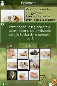 Mi Experto en Cocina - Comida Saludable (DSi Enhanced) (ES)(EXiMiUS) Screen Shot