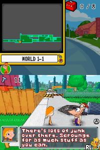 Phineas and Ferb - Ride Again (DSi Enhanced) (E) Screen Shot